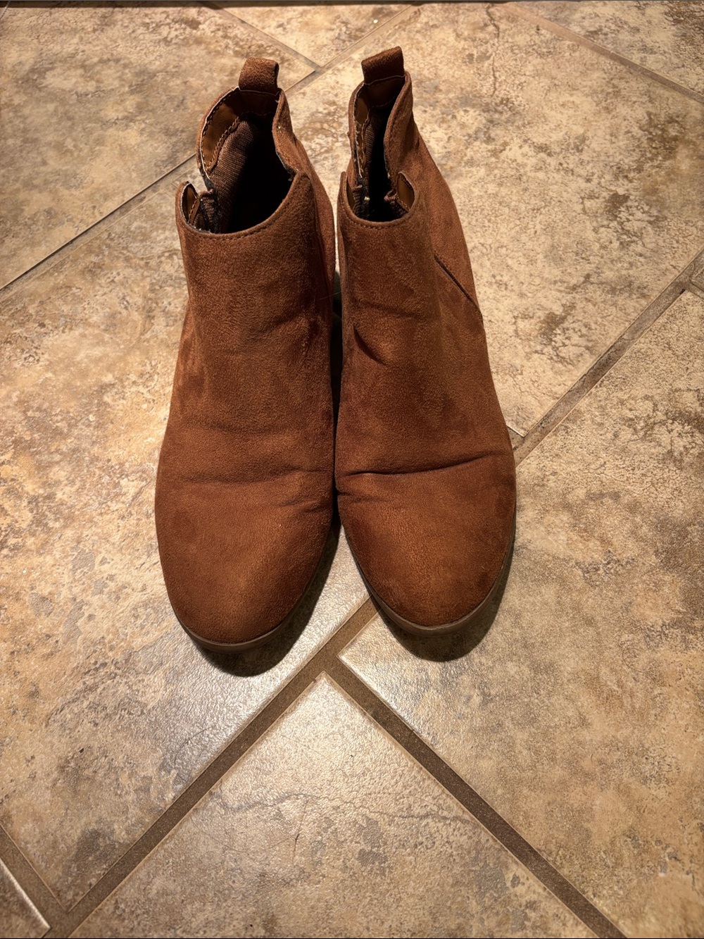American Eagle Outfitters Brown Suede Ankle Booties